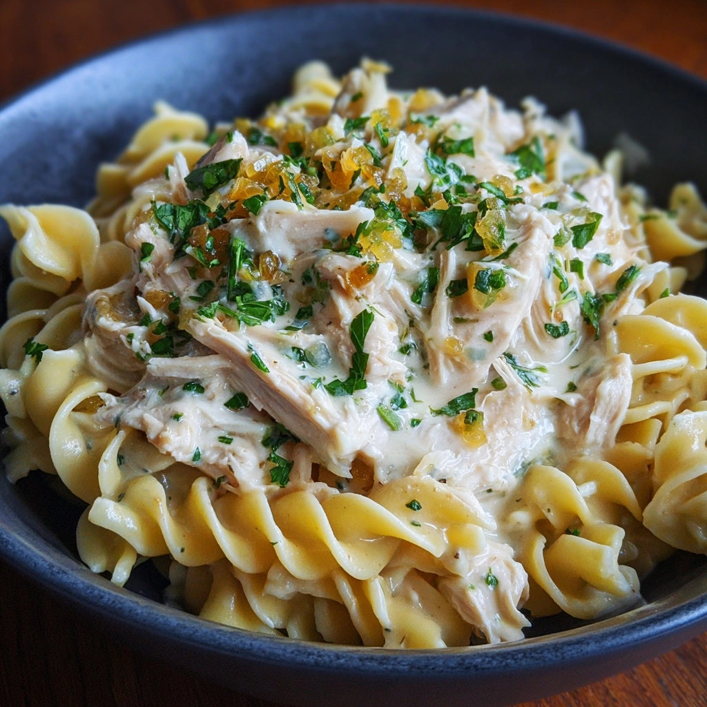Comforting Chicken & Noodles Crock Pot Recipe - Recipe Image