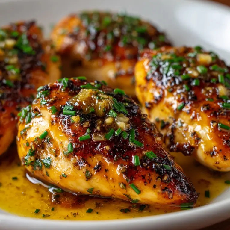 Garlic Chicken with Asiago Gravy Recipe