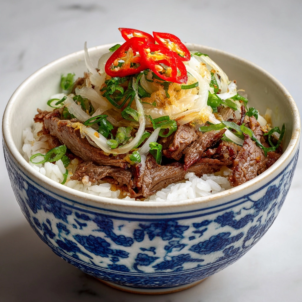 Gyudon (Japanese Beef Rice Bowl) Recipe - Recipe Image