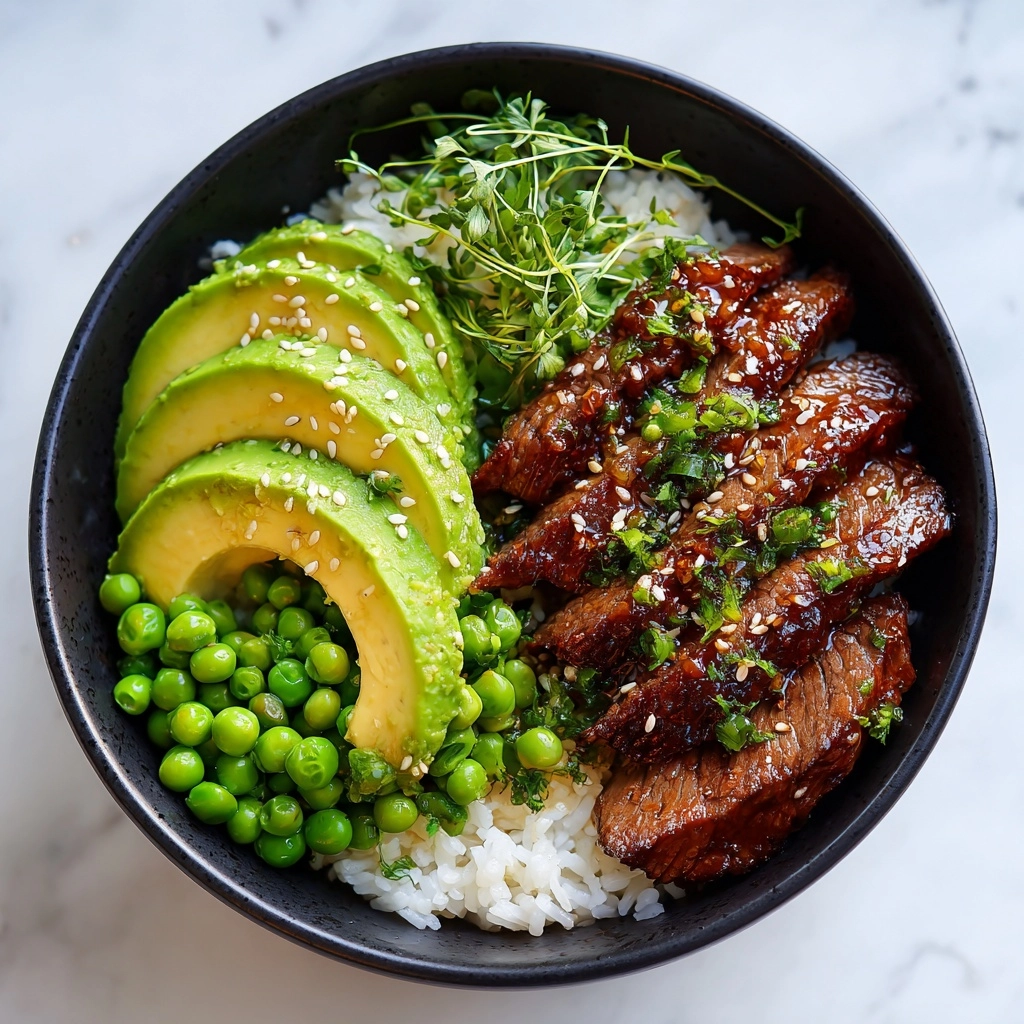 Steak Avocado Rice Bowl Recipe - Recipe Image