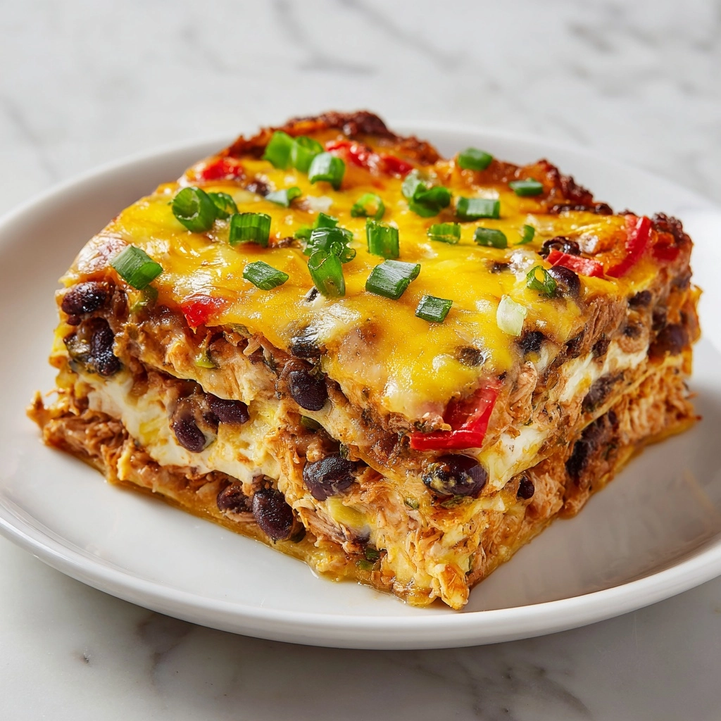Healthy Chicken Taco Casserole Recipe - Recipe Image
