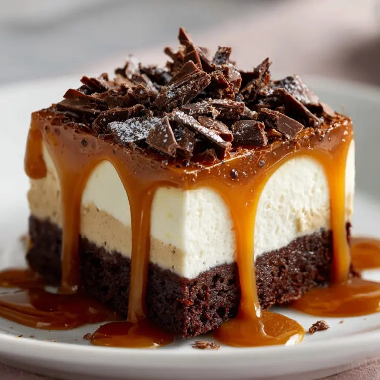 Caramel Brownie Cheesecake Recipe