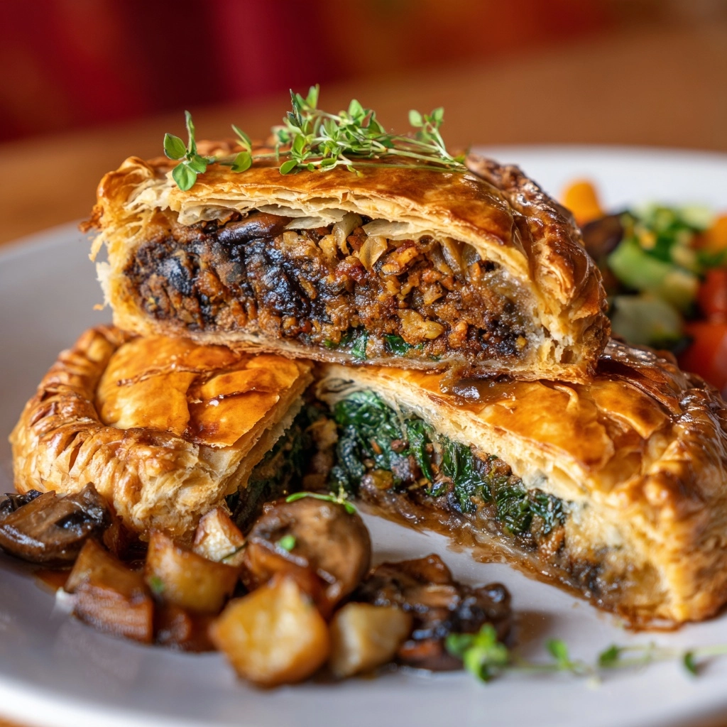 Vegan BBQ Beef Wellington Recipe - Recipe Image