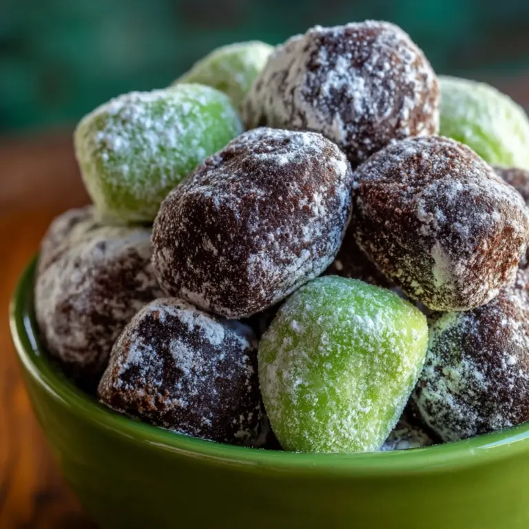 Green Mint Chocolate Muddy Buddies for St Recipe