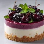 Elegant White Chocolate Blackberry Mousse Cheesecake Recipe