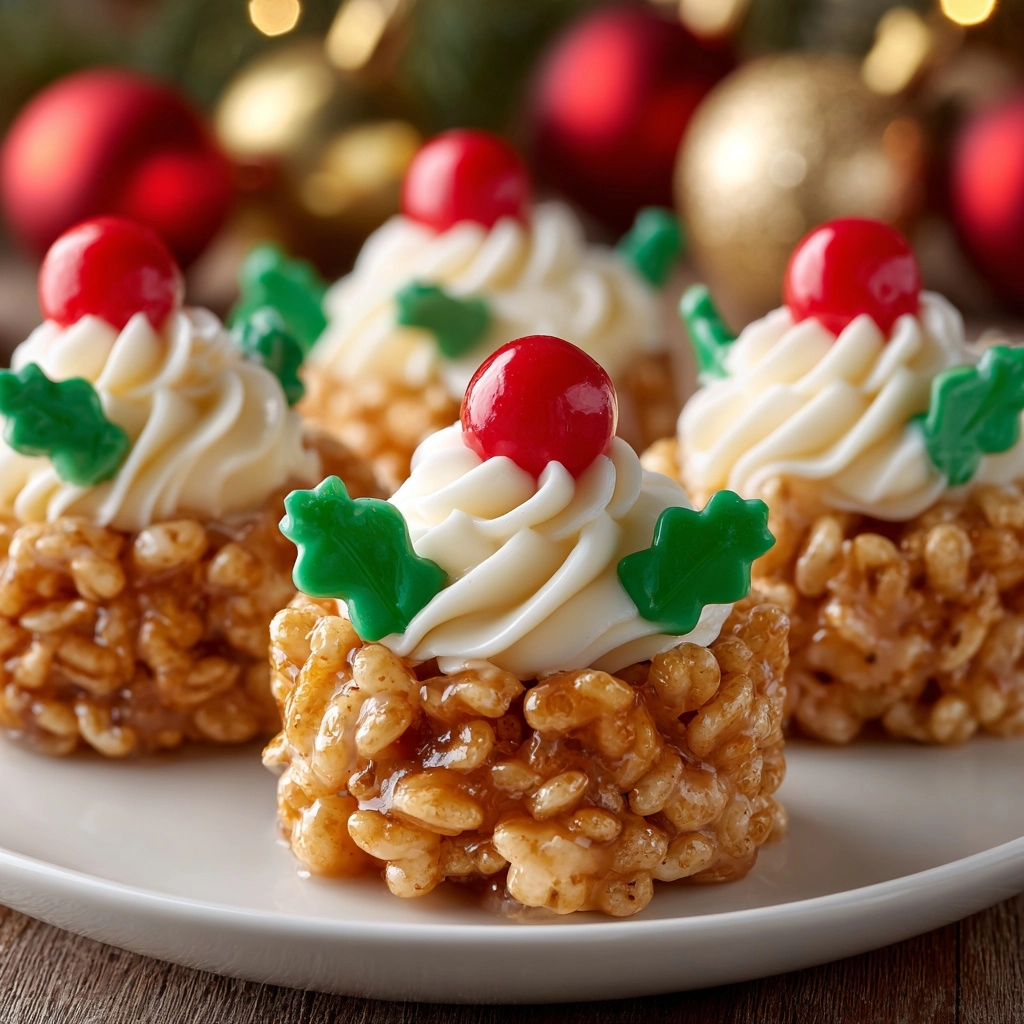 Rice Krispie Christmas Puddings Recipe - Recipe Image