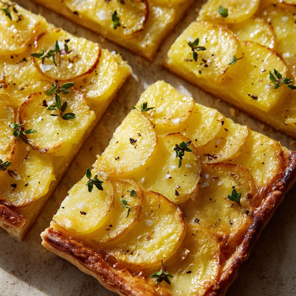 Puff Pastry Potato Tart Recipe - Recipe Image