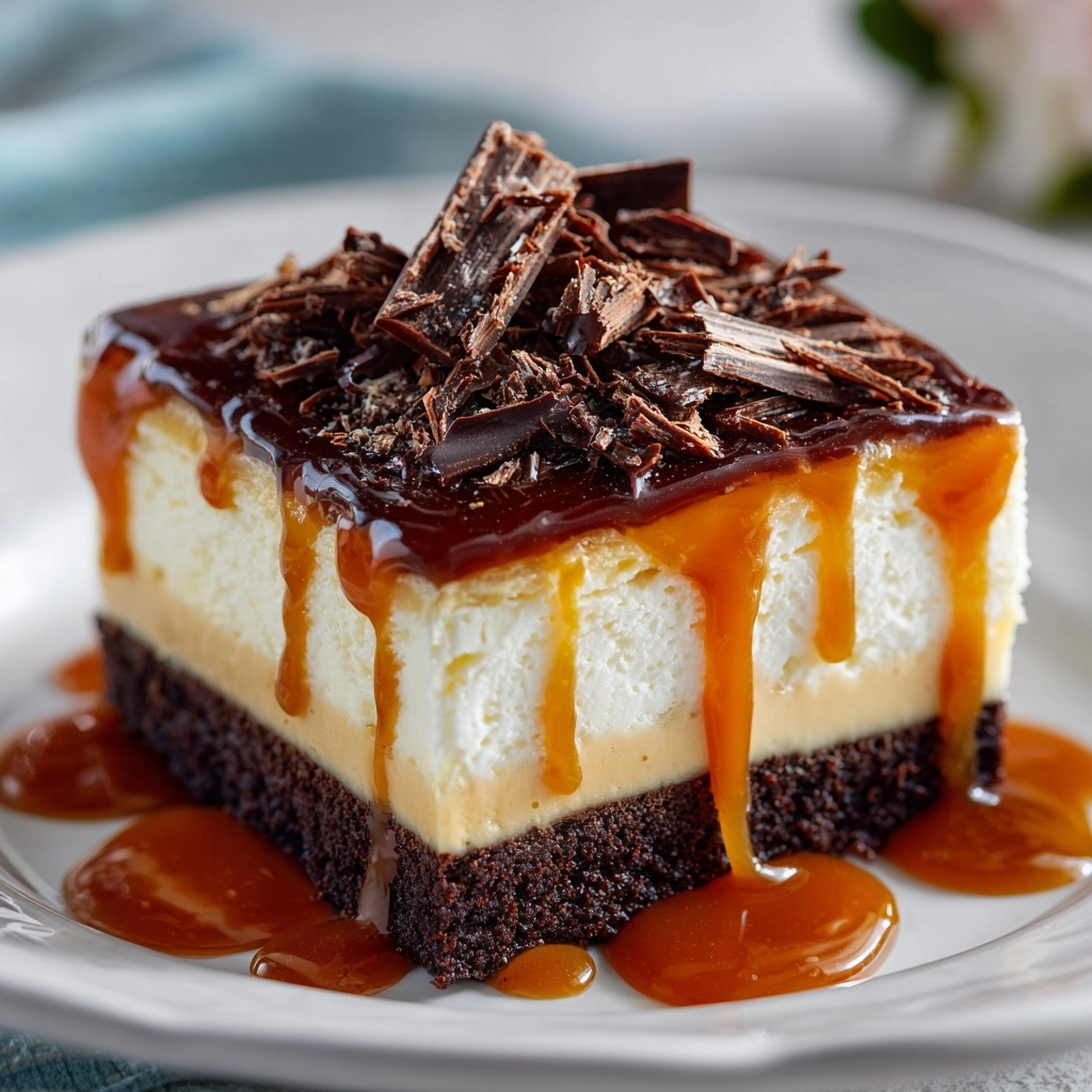 Caramel Brownie Cheesecake Recipe - Recipe Image