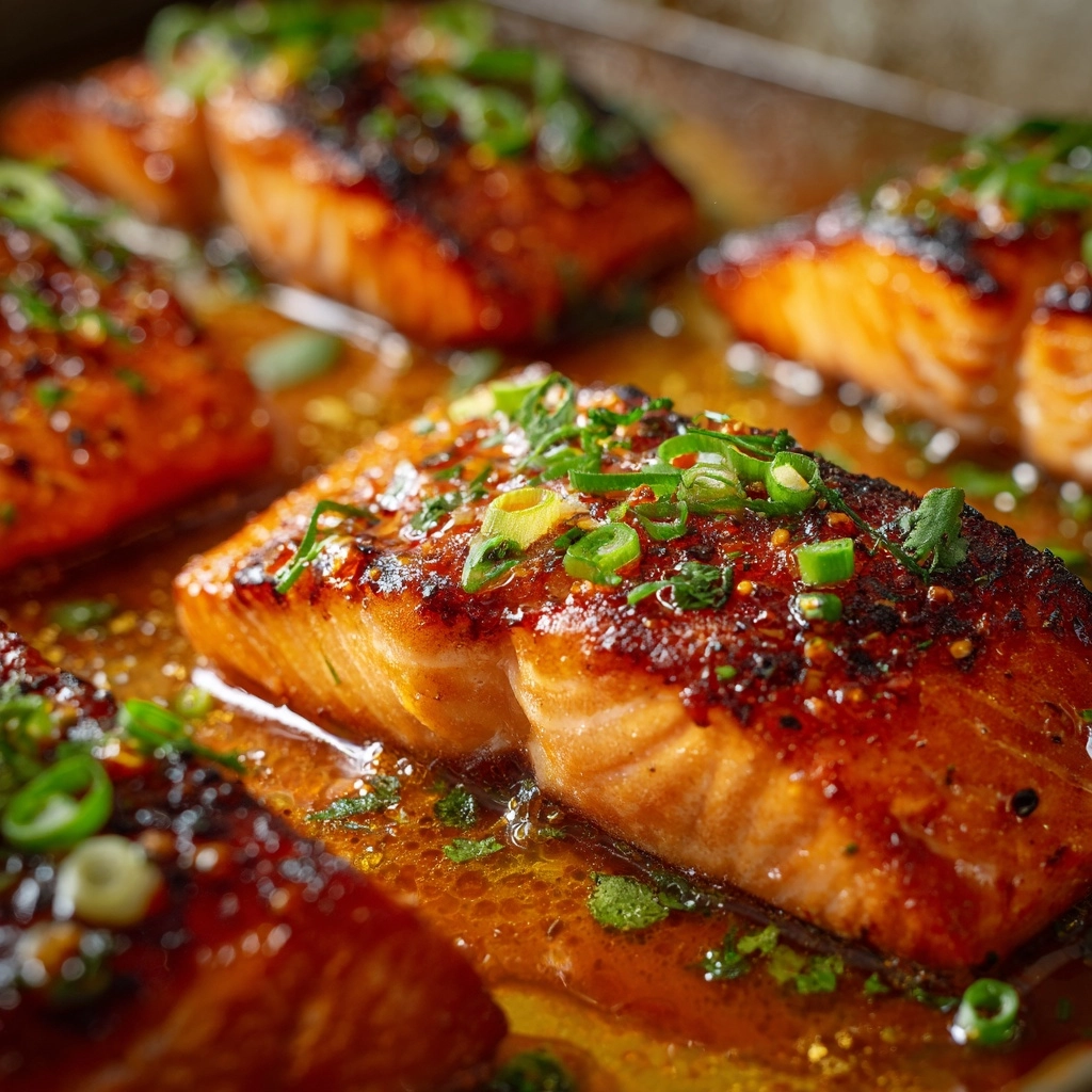 Honey Garlic Salmon Recipe - Recipe Image
