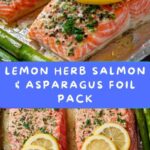 Salmon, Asparagus, Lemon, and Herb Foil Pack Recipe