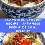 Gyudon (Japanese Beef Rice Bowl) Recipe