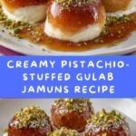 Stuffed Gulab Jamuns with Cream and Pistachio Filling Recipe