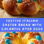 Italian Easter Bread With Dyed Eggs Recipe