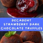 Strawberry Dark Chocolate Truffles Recipe