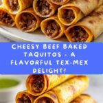 Cheesy Beef Baked Taquitos Recipe