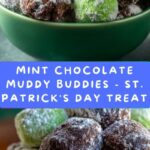 Green Mint Chocolate Muddy Buddies for St Recipe