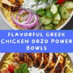 Greek Chicken Orzo Power Bowls Recipe