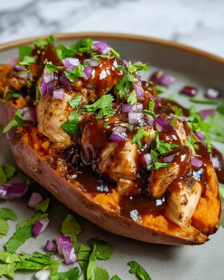 Twice-Baked BBQ Chicken Sweet Potatoes Recipe