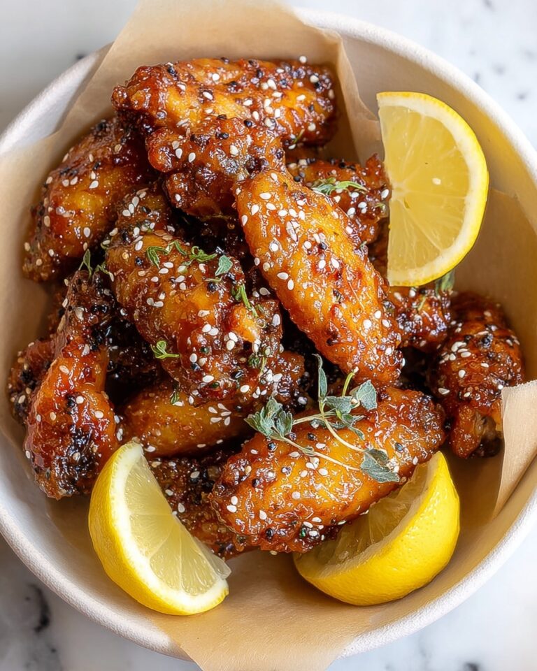 Honey Lemon Pepper Wings Recipe