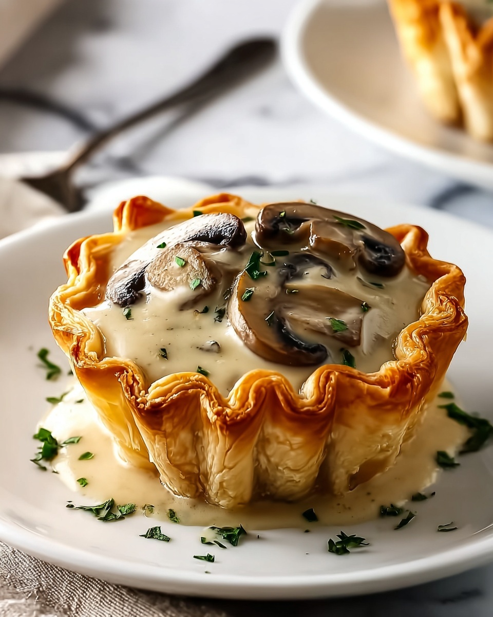 Oyster Tarts with Creamy Sauce Recipe - Recipe Image