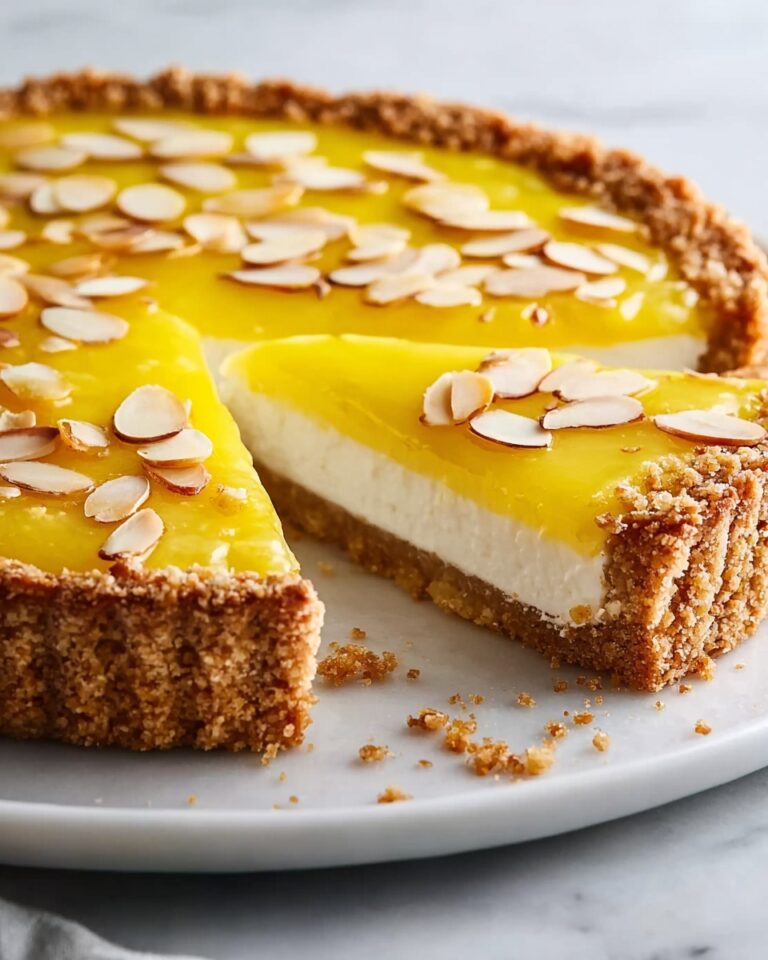 Fresh Lemon Mascarpone Tart with Almond Crust Recipe