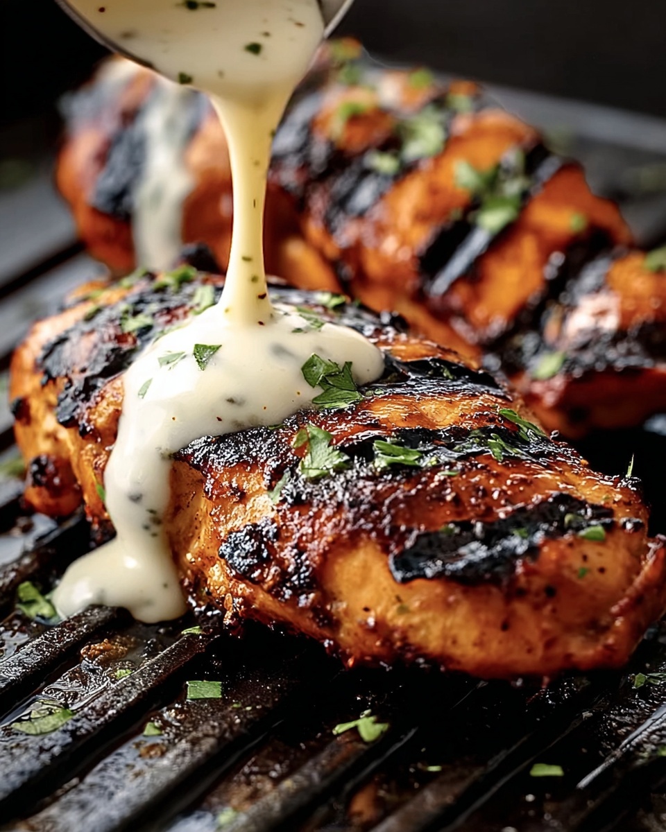 Cajun Grilled Chicken with Alabama White Sauce Recipe - Recipe Image