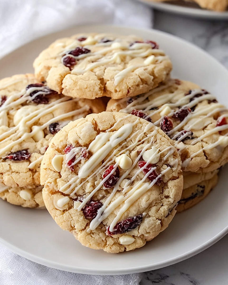 White Chocolate Cranberry Orange Cookies Recipe - Recipe Image