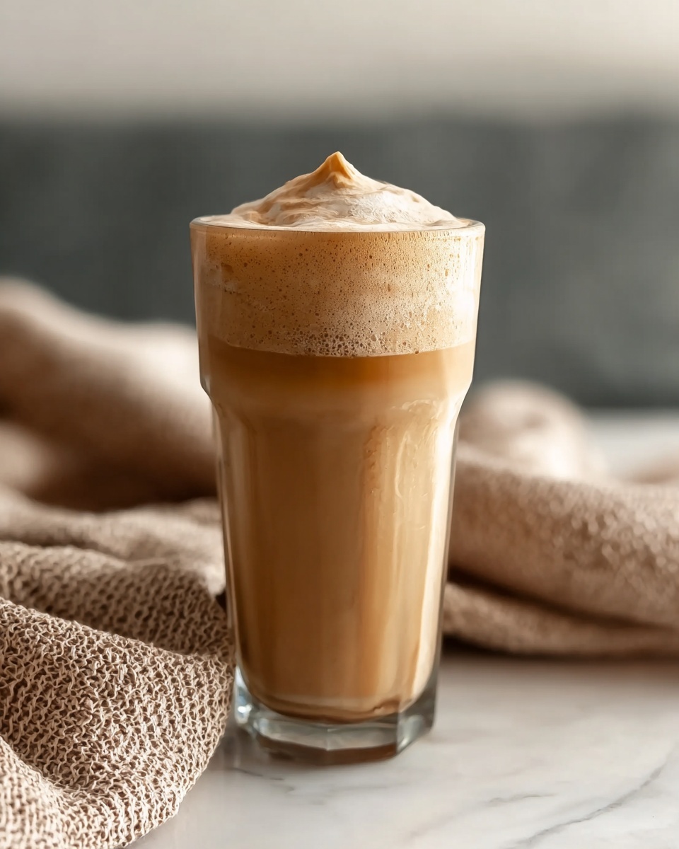 Blended Slushy Iced Coffee Recipe - Recipe Image