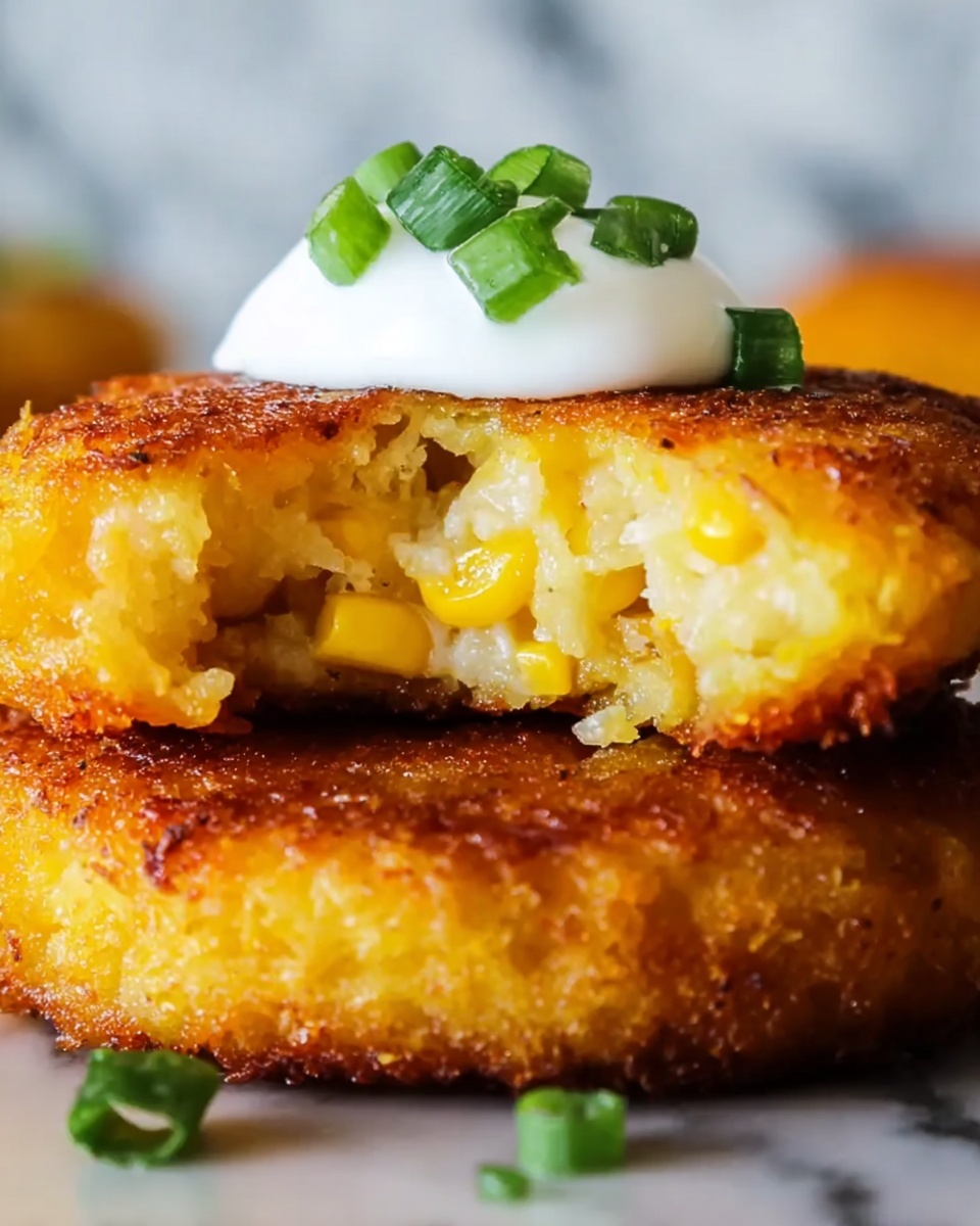 Crispy Corn Fritters with Green Onions and Parsley Recipe - Recipe Image
