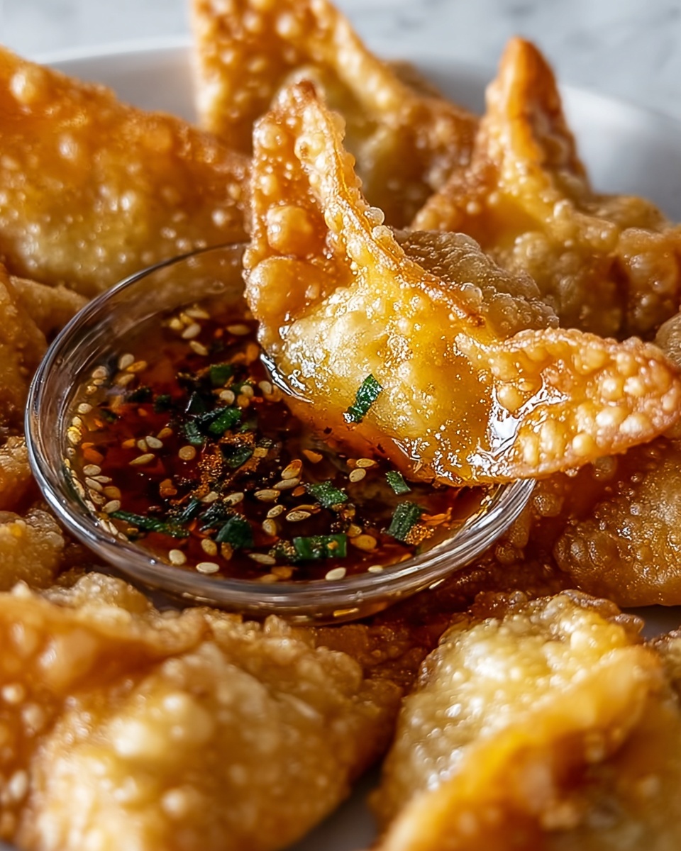 Crab Rangoons with Orange Sweet Chili Dipping Sauce Recipe - Recipe Image