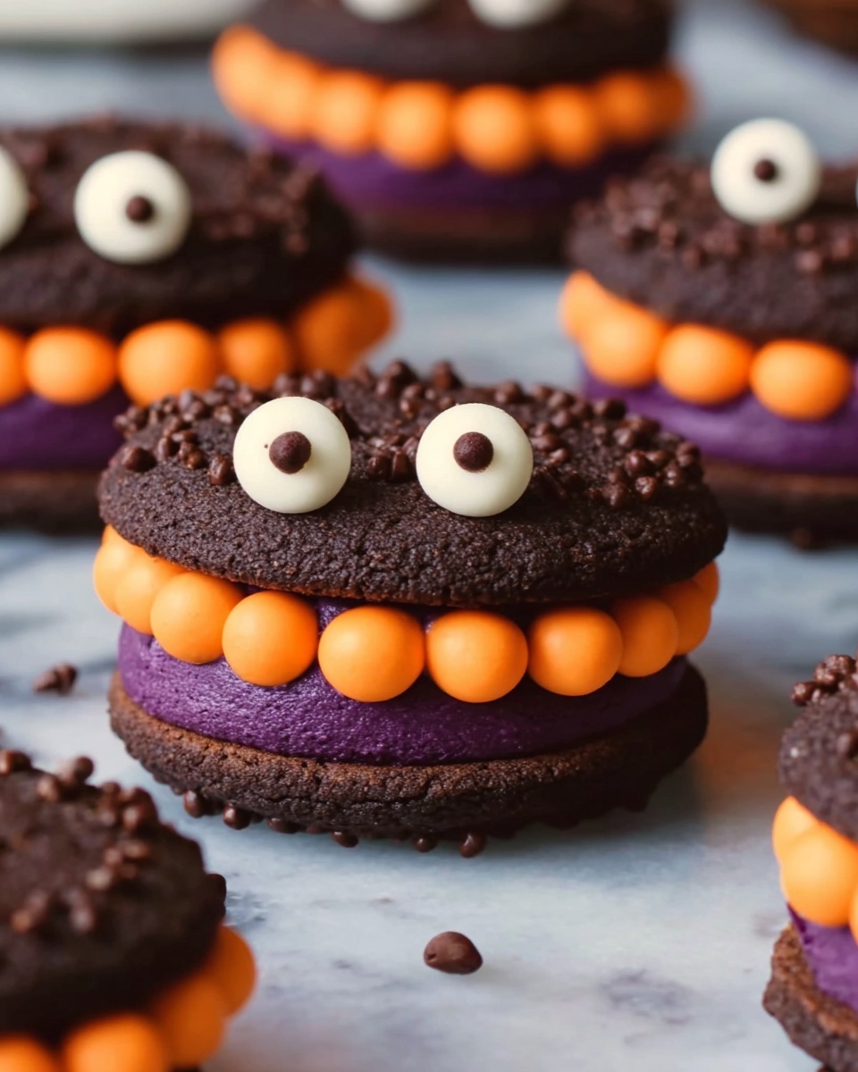 Chocolate Monster Halloween Cookies Recipe - Recipe Image