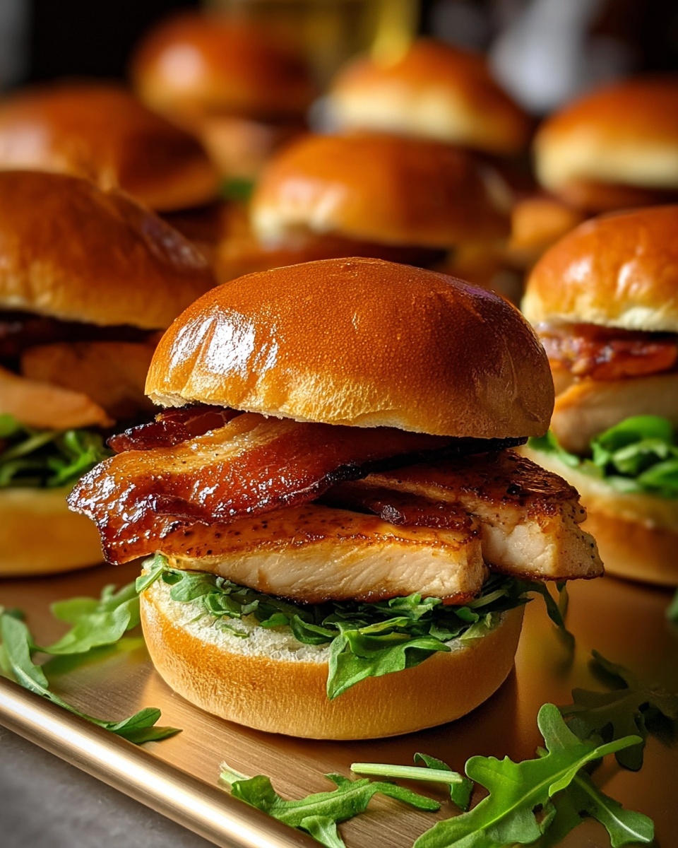 Sweet & Savory Maple Chicken Beef Bacon Sliders Recipe - Recipe Image