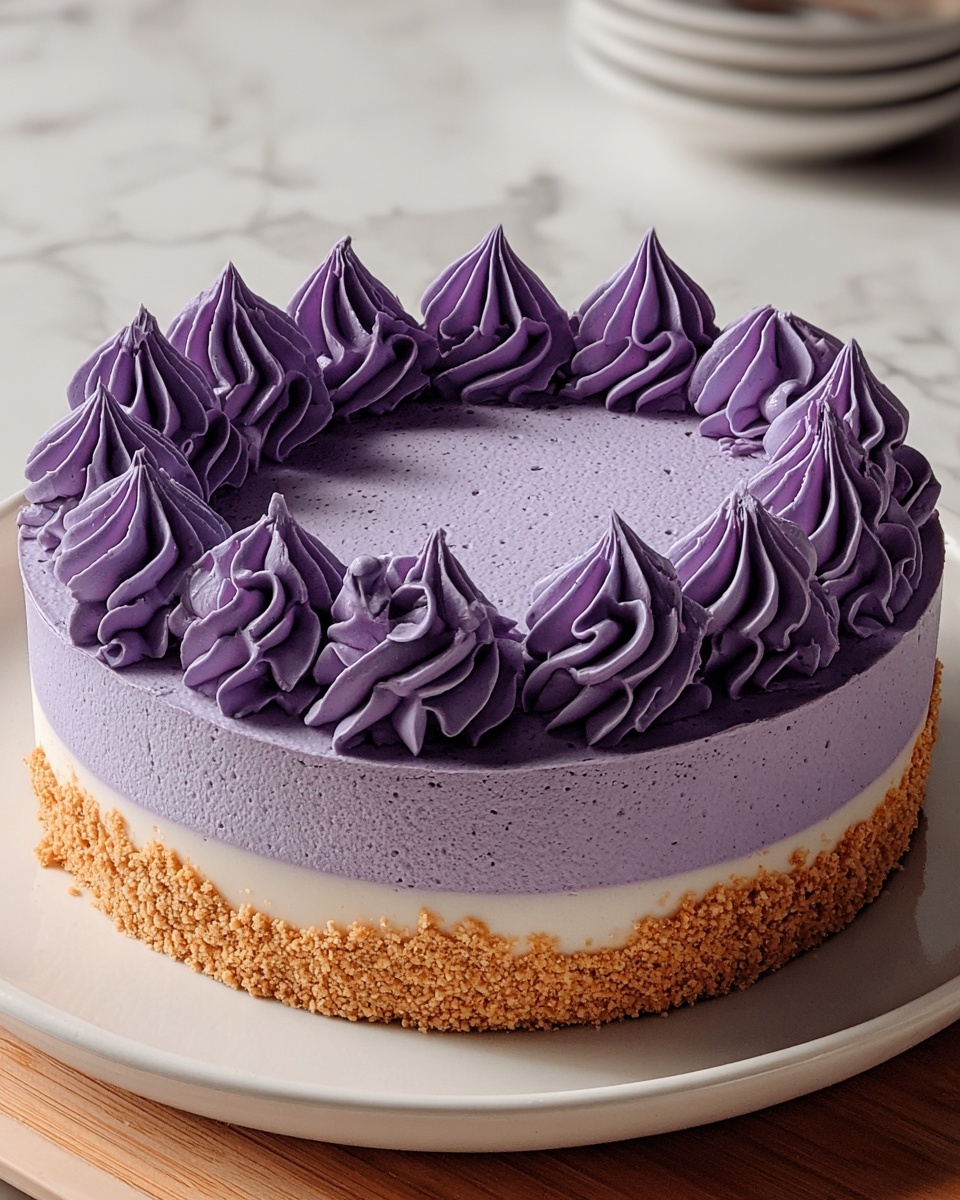 Ube Cheesecake Recipe - Recipe Image
