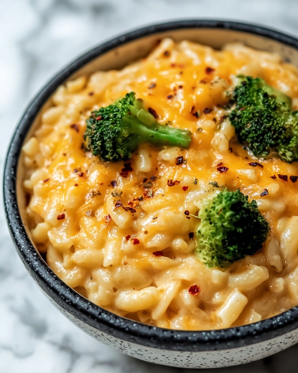 Creamy Broccoli Cheddar Orzo Recipe - Recipe Image