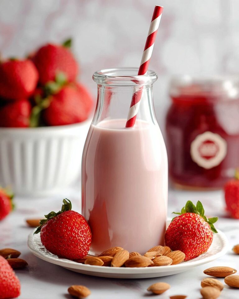 Strawberry Almond Milk Recipe
