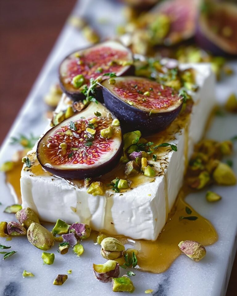 Honey Fig Pistachio Goat Cheese Appetizer Recipe