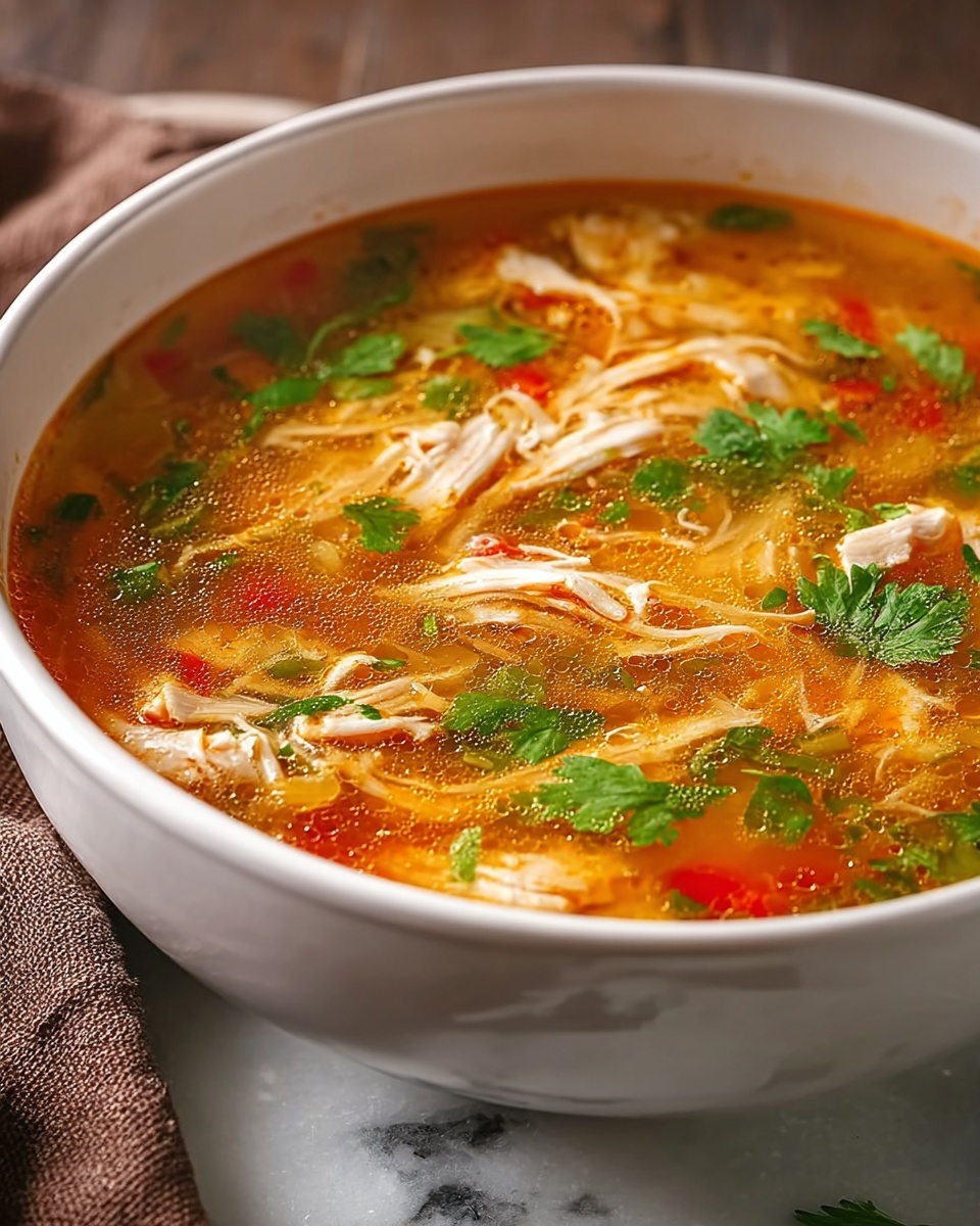 Spicy Chicken Soup with Lime and Cilantro Recipe - Recipe Image