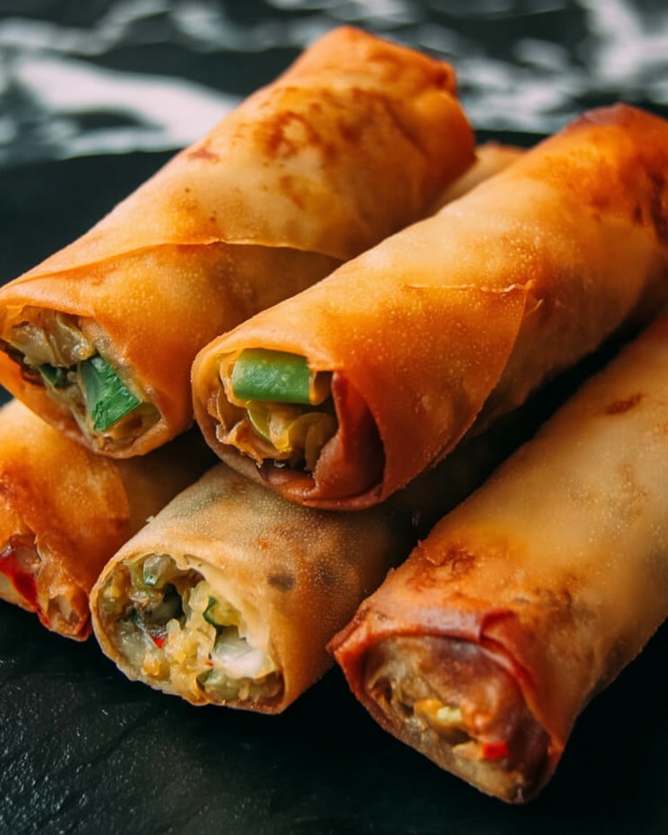 Vegetable Spring Rolls with Peanut Dipping Sauce Recipe - Recipe Image