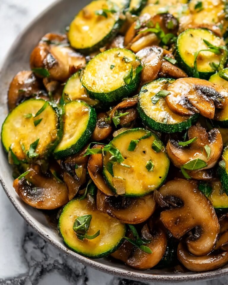 Pan-Fried Zucchini and Mushrooms Recipe
