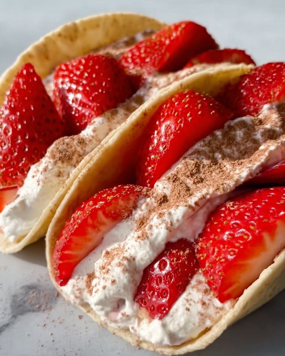 Strawberry Cheesecake Tacos Recipe - Recipe Image