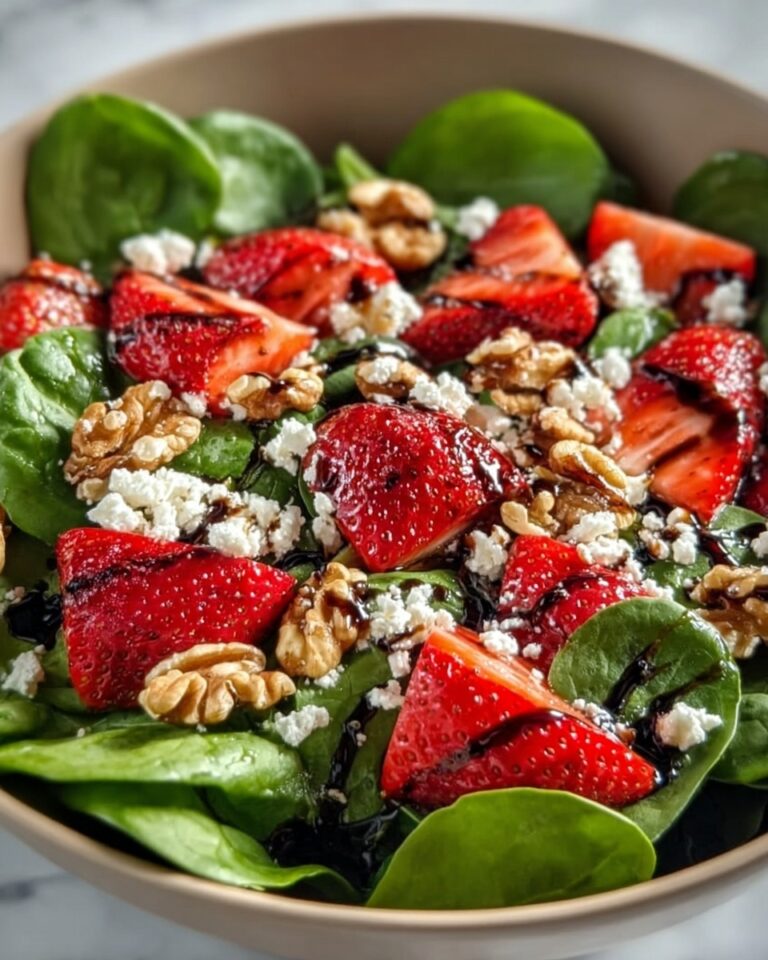 Spinach Strawberry Salad with Balsamic Poppy Seed Dressing Recipe