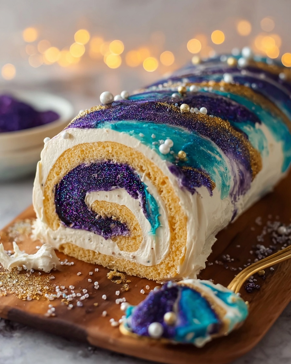 Galaxy Cake Roll Recipe - Recipe Image