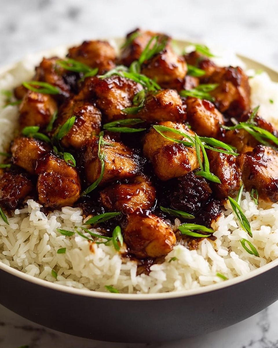 Honey BBQ Chicken Rice: Easy, Flavorful, and Comforting Recipe - Recipe Image