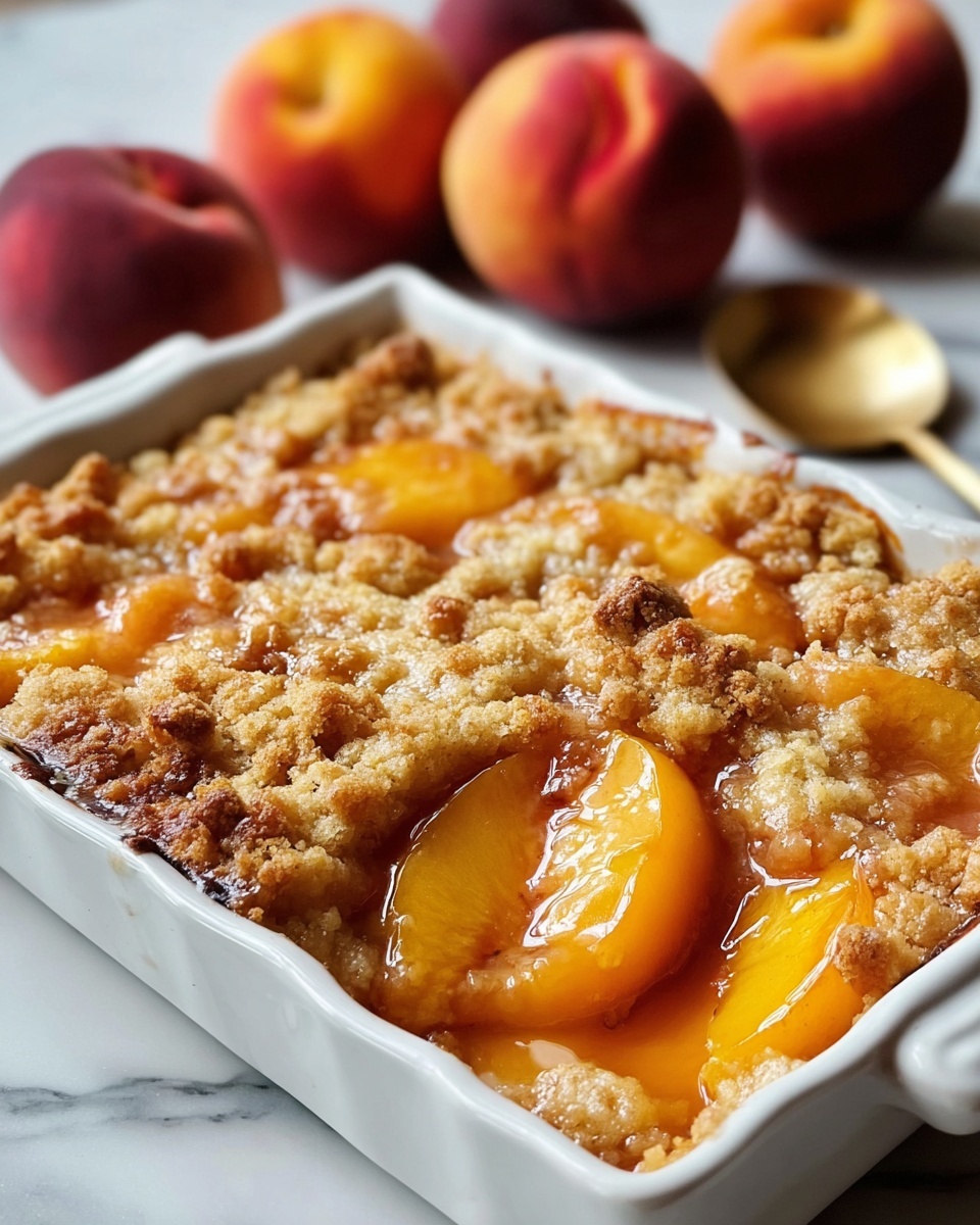 Old-Time Oven Peach Cobbler Recipe - Recipe Image