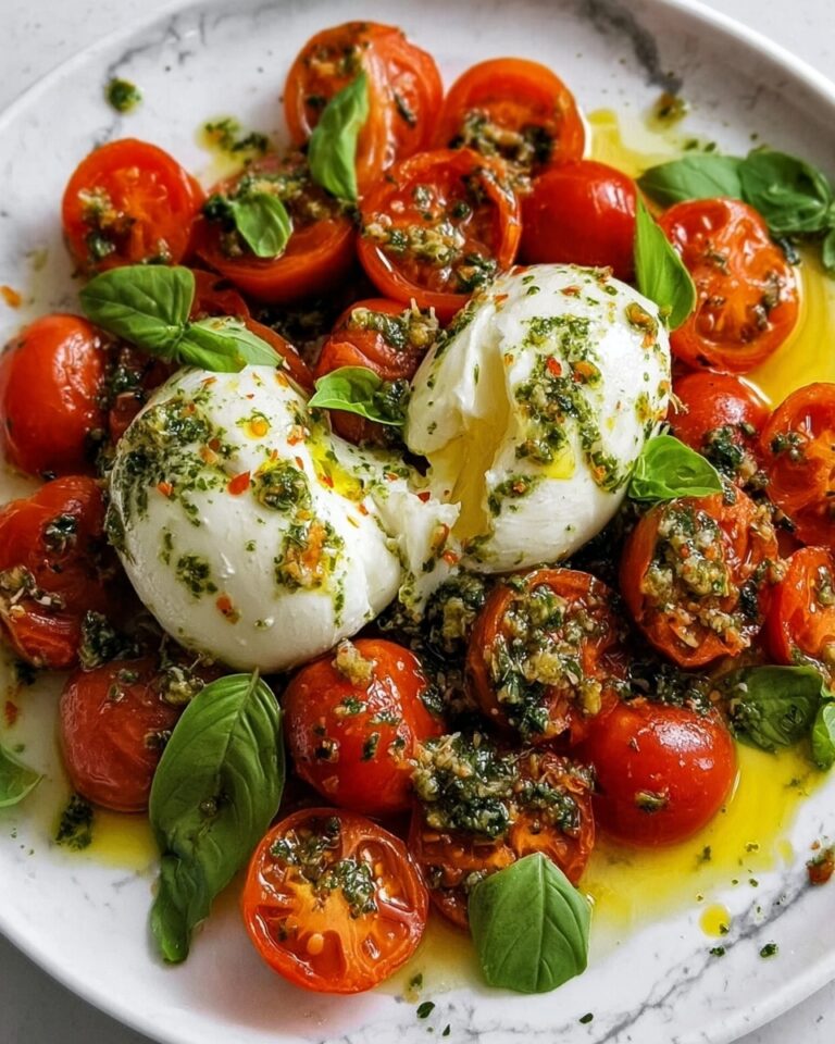 Bursty Tomato Burrata Salad Recipe