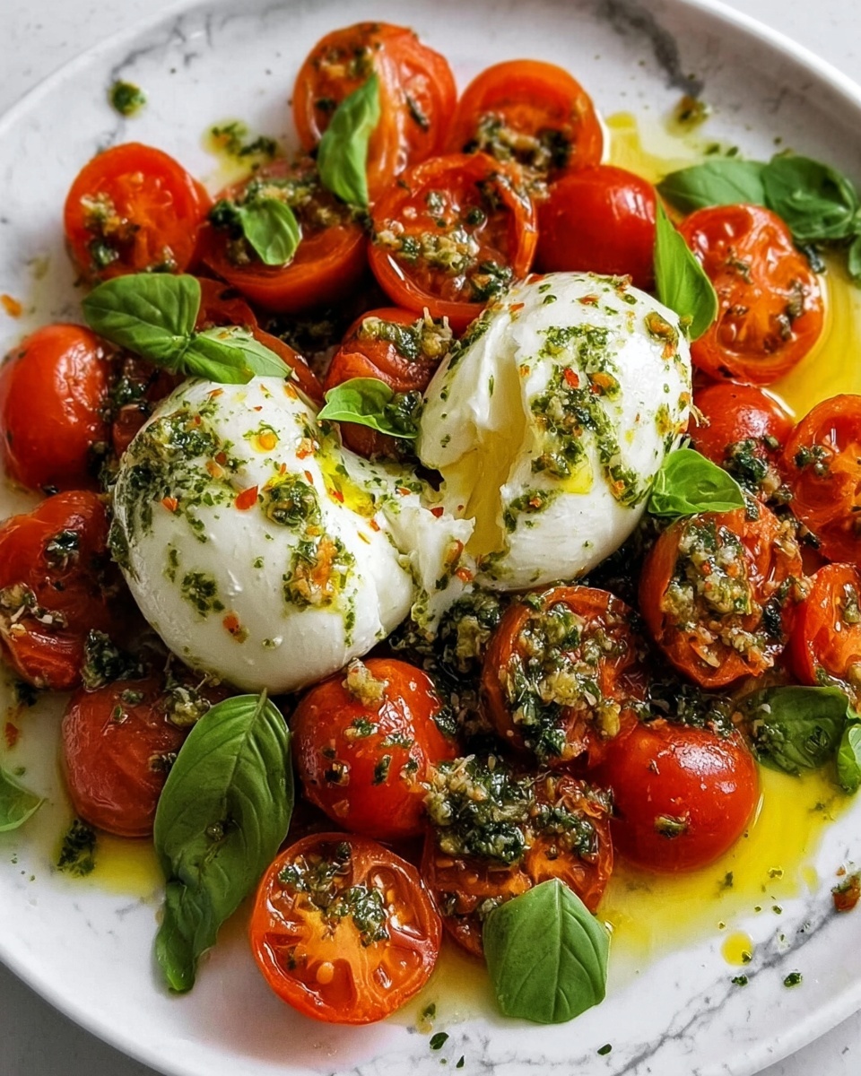 Bursty Tomato Burrata Salad Recipe - Recipe Image