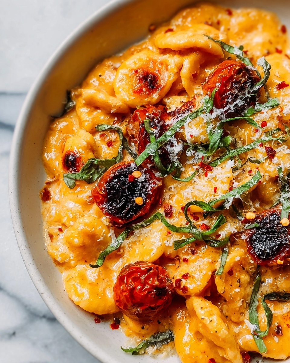 Spicy Tomato Garlic Confit Pasta Recipe - Recipe Image