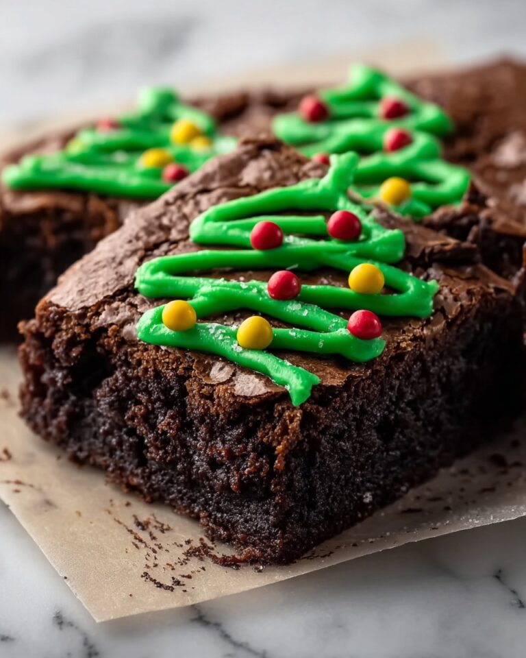 Christmas Tree Brownies Recipe