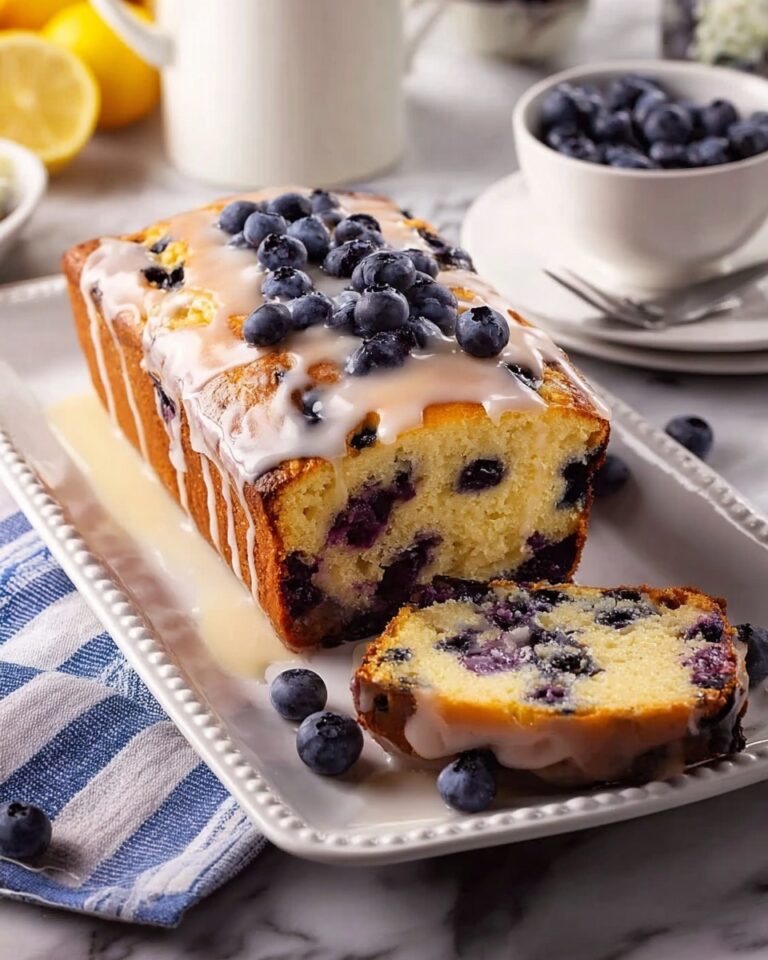 Blueberry Bread with Lemon Glaze Recipe