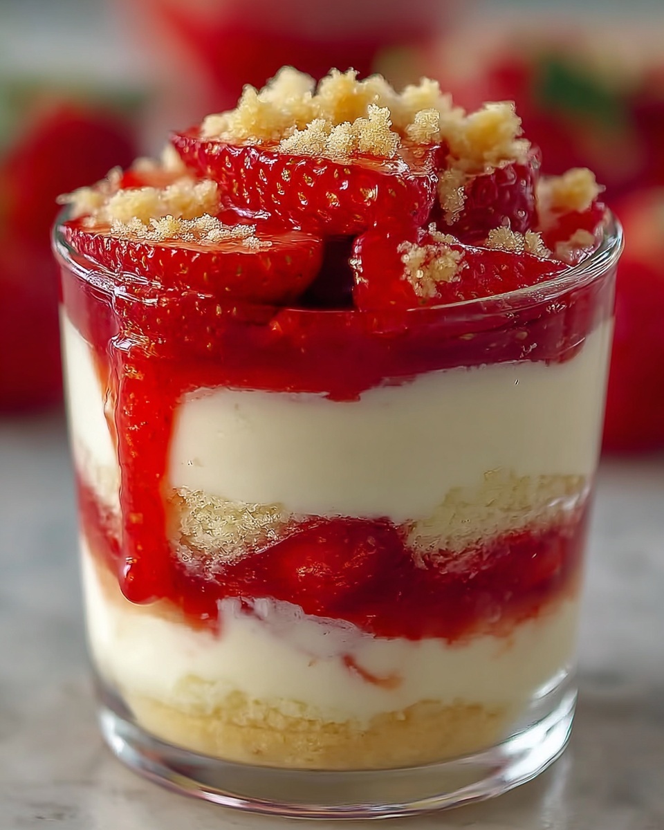 Strawberry Shortcake Cheesecake Cups Recipe - Recipe Image